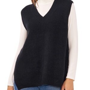 Vince Camuto Classic Black sweater vest